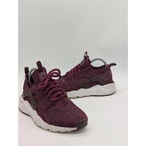 Kids Size 5.5Y / Womens 7  Nike Air Huarache Run Ultra SE PS Bordeaux 942121-600